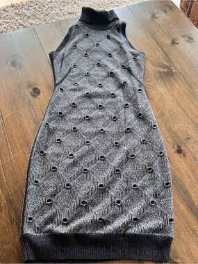 Rachel Roy Sleeveless Turtleneck Sweater Dress-medium
